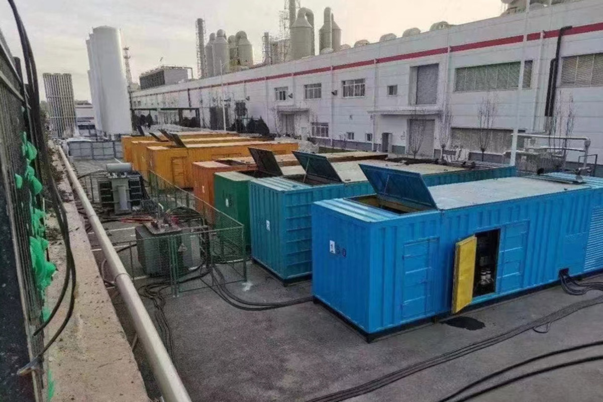 黄山发电机租赁施工现场